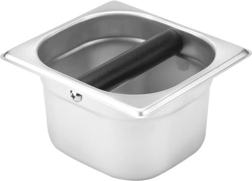 صندوق او وعاء مخلفات القهوة من الستانلس ستيل