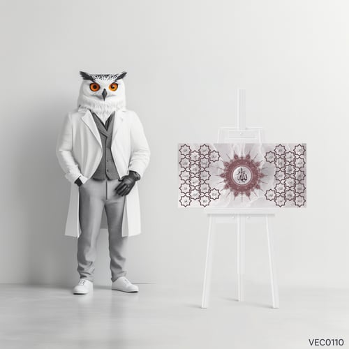 أسماء الله عودي داكن ورخامي - VEC0110