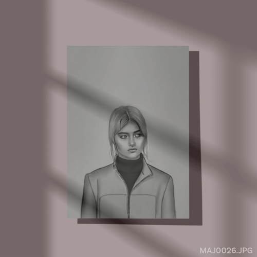 رسمة رقمية - (T-MAJ0026)