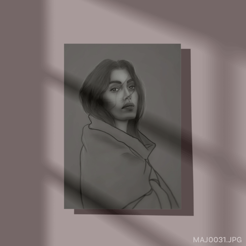 رسمة رقمية - (T-MAJ0031)