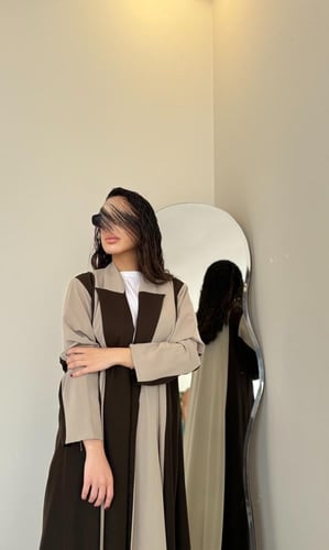 عباية بليزر بيج وبني كريب لميا