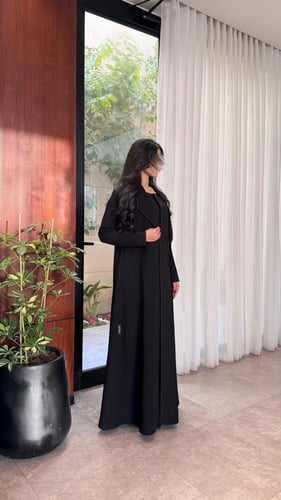 عباية بليزر سيراميك أندونيسي مع طبقة داخلية كتان ا...