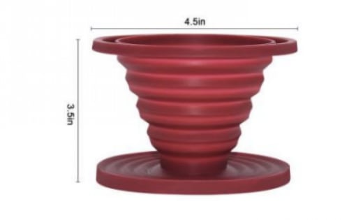 قمع سيليكون قابل للطي - مقاس 01 | Dripper Silicon