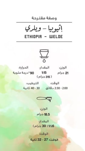 إثيوبيا - ويلدي | Ethiopia - Welde 250g مصنع القهو...