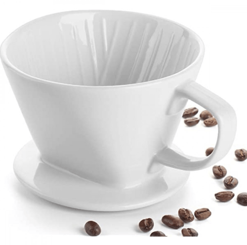 قمع تقطير سيراميك شبيه كاليتا - ابيض | KALITA WHIT...