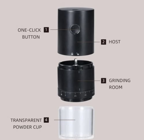 طاحونة كهربائية متنقلة V60 - قابلة للشحن | Grinder...