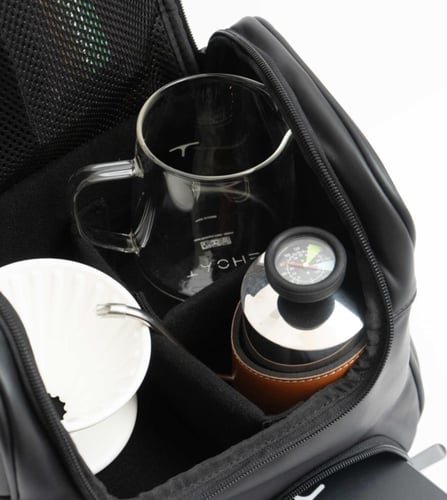 شنطة ادوات القهوة باللون الأسود - محمصة الرياض