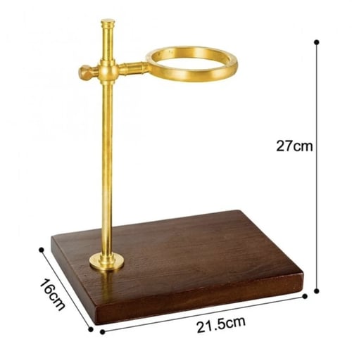 ستاند حامل اقماع التقطير V60 مصنوع من الخشب الفاخر