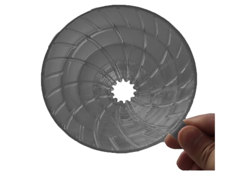 قمع تقطير v60 اكريليك بلاستيك 02 شبيه هاريو اسود