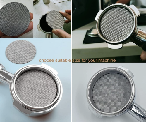 قطعة فلتر كيكة الاسبريسو Puck Screen شور بك سكرين...
