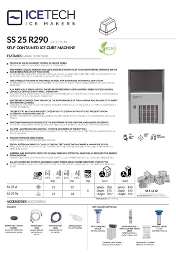 الة صانعة مكعبات الثلج من ايس تك - SS 25-45 Self C...