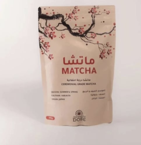 طقم الماتشا الاحتفالي 100غ ( جرعة يابانية)