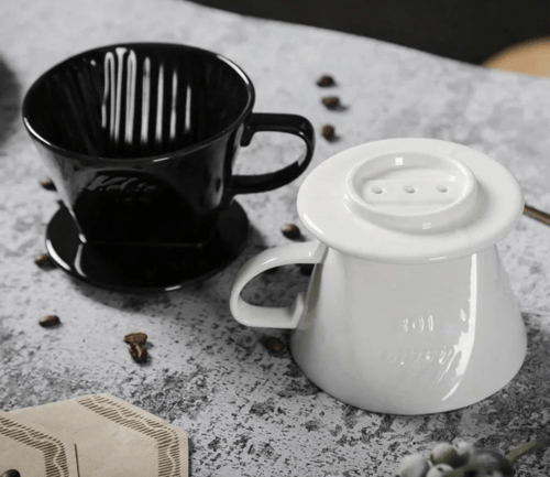 قمع تقطير سيراميك شبيه كاليتا - ابيض | KALITA WHIT...