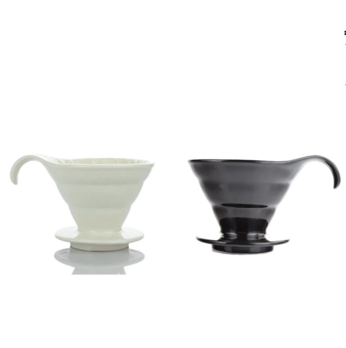 قمع تقطير سيراميك مسكة منحنية - مقاس 02 | V60 DRIP...