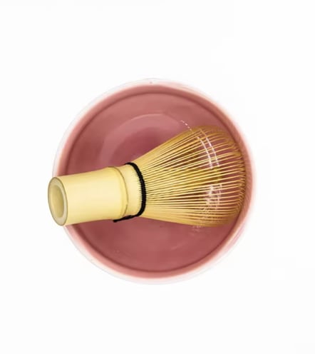 طقم ادوات تحضير الماتشا وردي