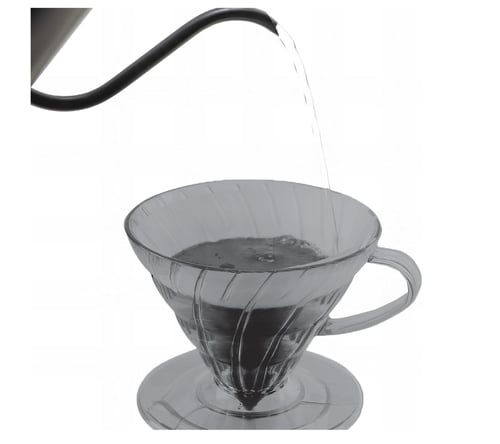 قمع تقطير v60 اكريليك بلاستيك 02 شبيه هاريو اسود