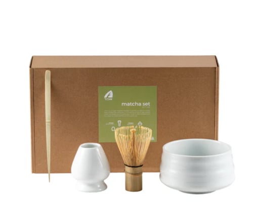 طقم ادوات تحضير الماتشا ابيض
