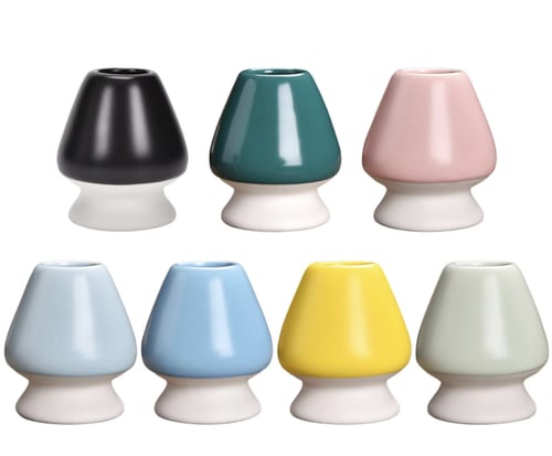 حامل فرشاة خفق الماتشا قاعدة التشاسين متعددة الالو...