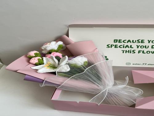 باقة الازهار الوردية