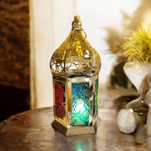 مجموعة من 12 قطعة من الفوانيس المضيئة لشهر رمضان م...