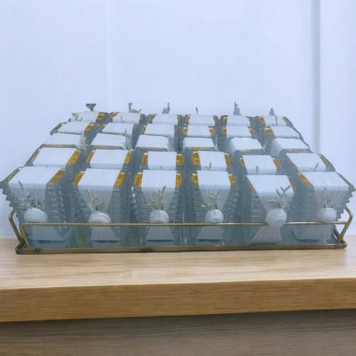 توزيعات مباخر كريستال (24 قطعة) منسقة بالتنسيق الي...