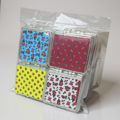 مجموعة 12 قطعة من المرايات المربعة بتصاميم تراثية...