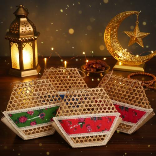 مجموعة من (12) قطعة من السلال الخوص مميزة لتنسيق ت...