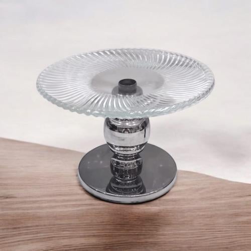 صحن تقديم من الزجاج (12 قطعة) لحلويات الضيافة بقاع...