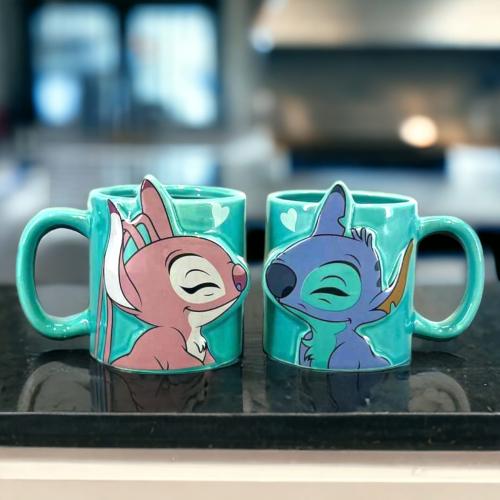 مجموعة 12 كوب سيراميك لون تيفاني على شكل شخصيه كرت...