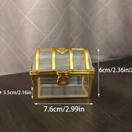 مجموعة من 12 قطعة من العلب الاكريليك الشفافة بشكل...