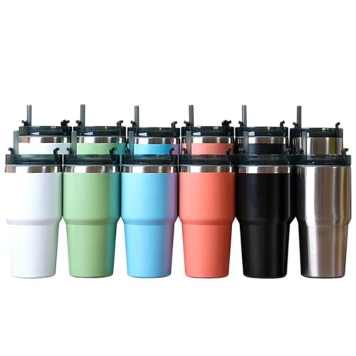 مجموعة 12 من اكواب الاستيل وغطاء بتصميم أنيق والوا...