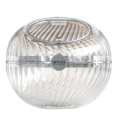 صندوق تخزين كبسولات القهوة من الاكريليك الشفاف بحج...