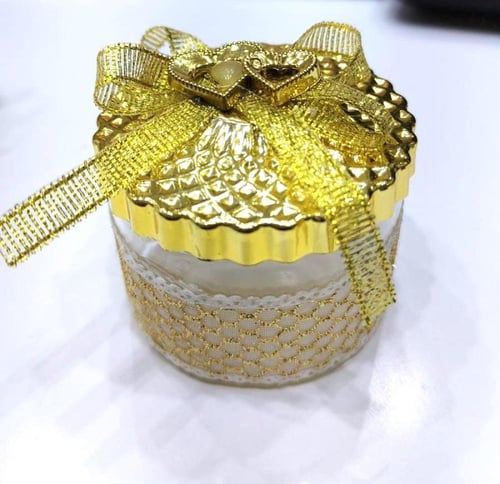 مجموعة (12) من علب توزيعات انيقة بتصميم دائري بالل...