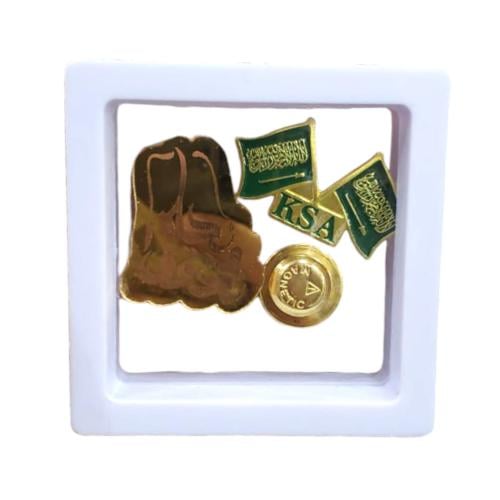 مجموعة 12 من برواز أبيض يحتوي على بروش علم المملكة...