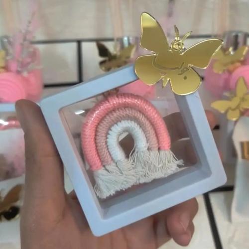 توزيعات براويز شفافه تحتوي على ميداليات قوس قزح (1...