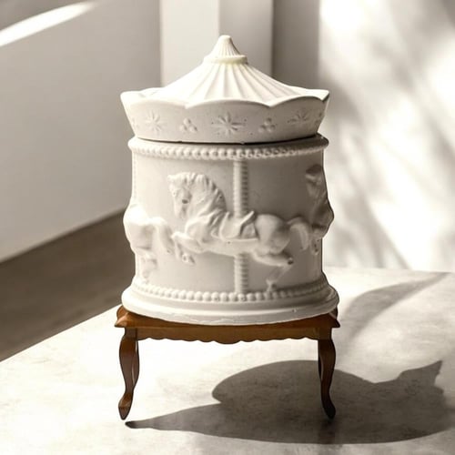 مجموعة من 12 قطعة من صناديق التخزين الدائرية من ال...