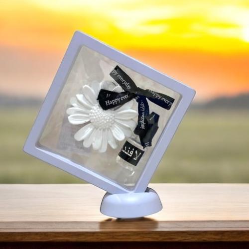 مجموعة (12) من برواز أبيض يحتوي تعليقة حجر معطر و...