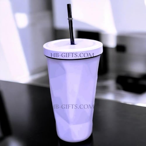 مجموعة (12) من كوب هاف مليون بدون شعار باللون الخز...