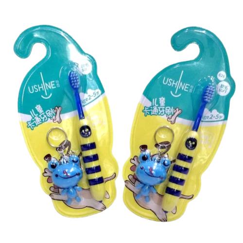 مجموعة 12 من فرش اسنان للأطفال مع ميدالية لعبة للت...