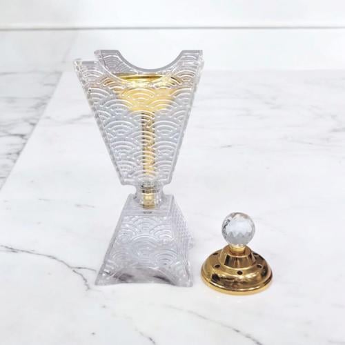 مباخر اكريليك (12 قطعة) بتصميم فريد وغطاء لامع من...