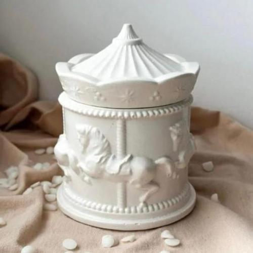 مجموعة من 12 قطعة من صناديق التخزين الدائرية من ال...