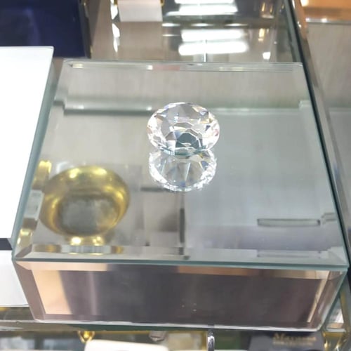 مجموعة 12 من صندوق المجوهرات بتصميم مرآه عاكسه لون...