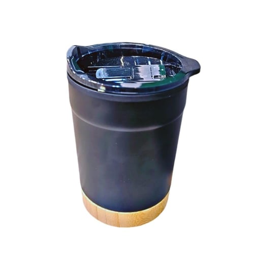 مجموعة 12 من اكواب الاستيل وغطاء أنيق مقاس 300 مل