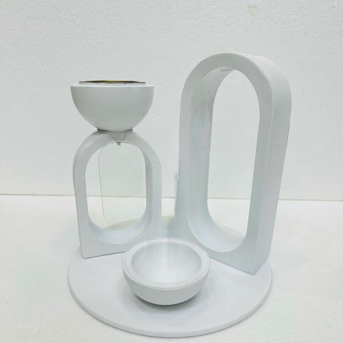 مبخرة بتصميم عصري فاخر وأنيق ( 12 قطعة) - لون أبيض