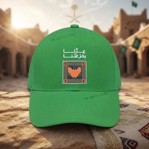 مجموعة (12) من كابات اليوم الوطني مصممة باللون الا...