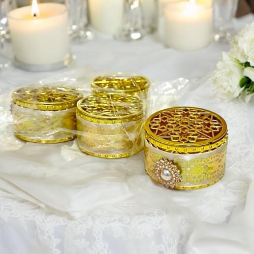 مجموعة من 12 قطعة من علب التعبئة بتصميم دائري انيق