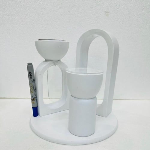 مبخرة عصرية مع قطعة ديكورية مميزة (12 قطعة) باللون...