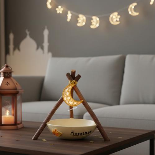 مجموعة (12) من صحن تقديم رمضاني بتصميم مميز مع هلا...