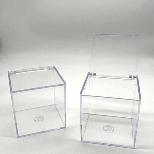 مجموعة 12من علب اكريليك بغطاء شفاف مربع اختر المقا...