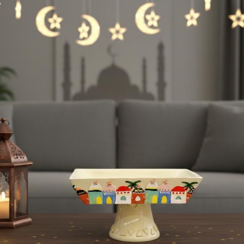 مجموعة (12) من صحون تقديم ديكورية في شهر رمضان لتق...